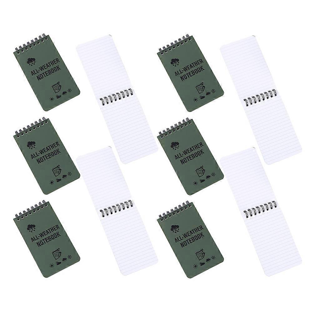 Pocket Waterproof Spiral Notebook Small Mini Notepad for Outdoor Use 20Pcs