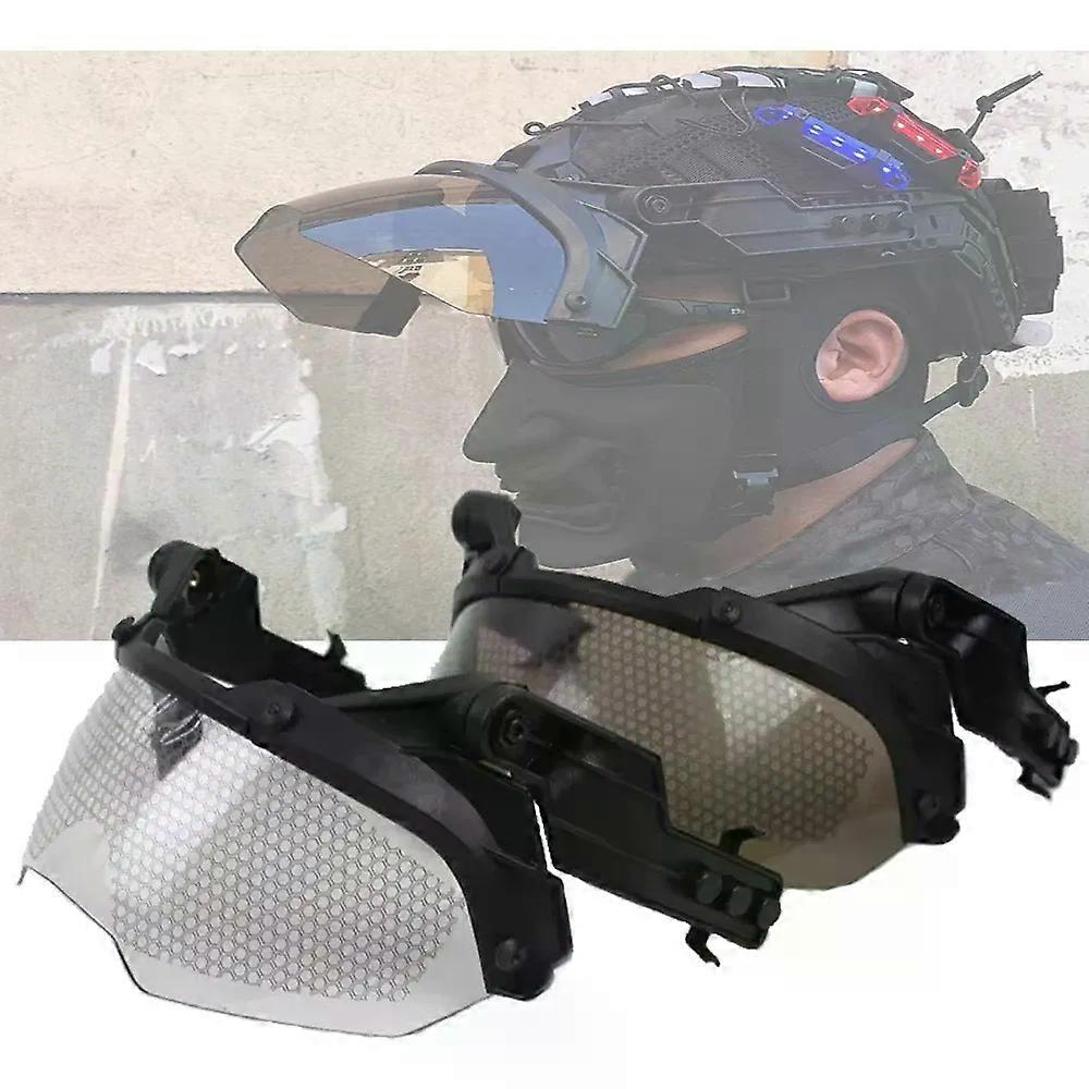 BOOIU Tactical Helmet Goggles Adjustable OP Goggles For FAST Helmet 90 degree Detachable Hunting CS Games Protection Goggles