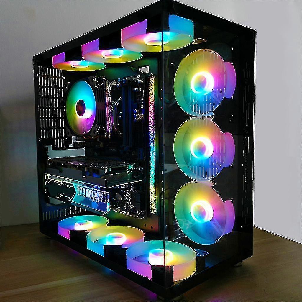 120mm Computer Case Fans Compatible-for Desktops Adjustable Rgb Quiet Cpu Pc Cooling Fan