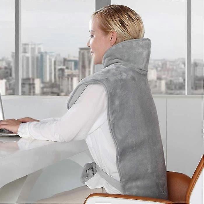 Electric Heating Pad for Back Shoulders Neck 58*94cm Ultra Soft Washable with 6 Heating Levels