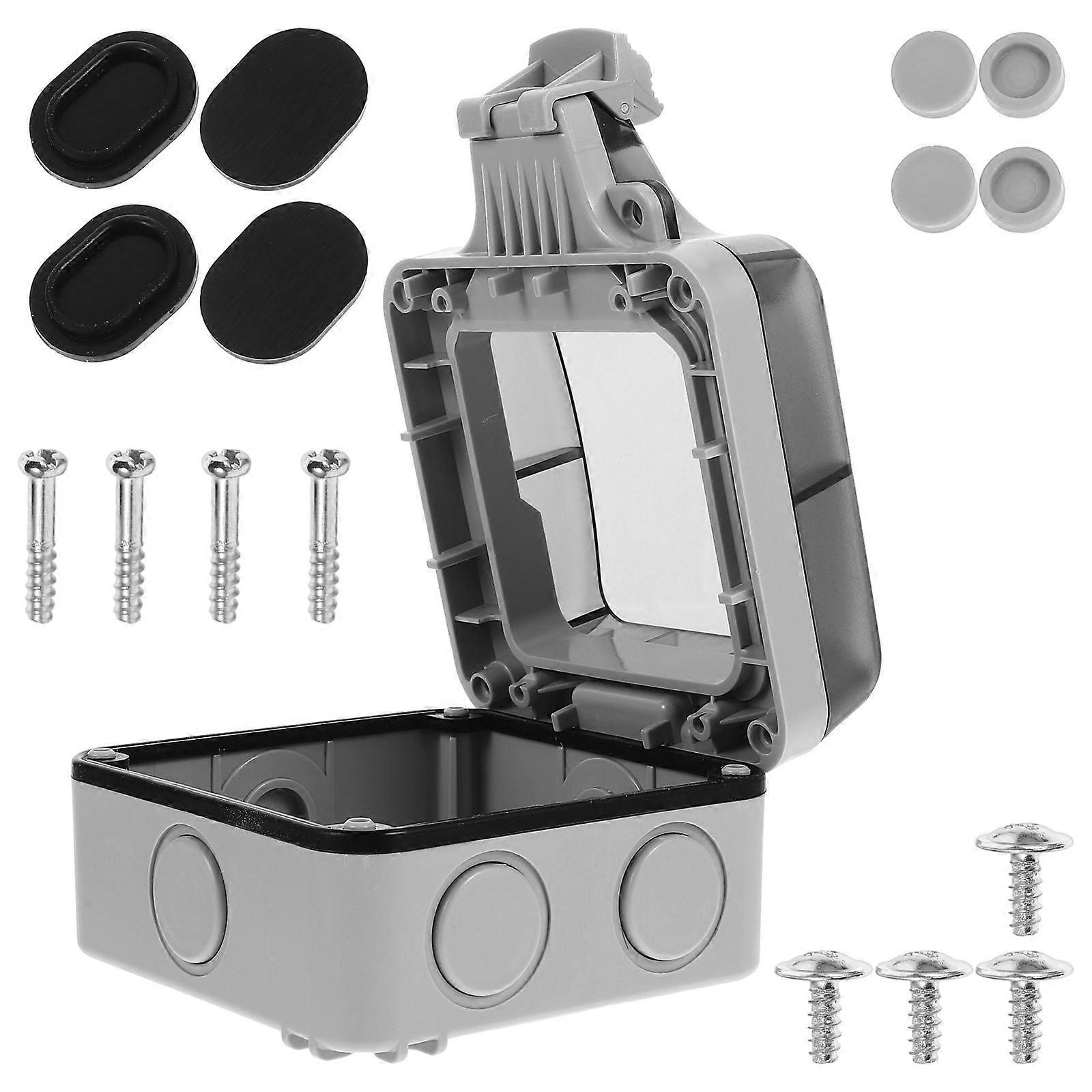 Weatherproof Electrical Box Outdoor Plastic Junction Box for Project 4Pcs