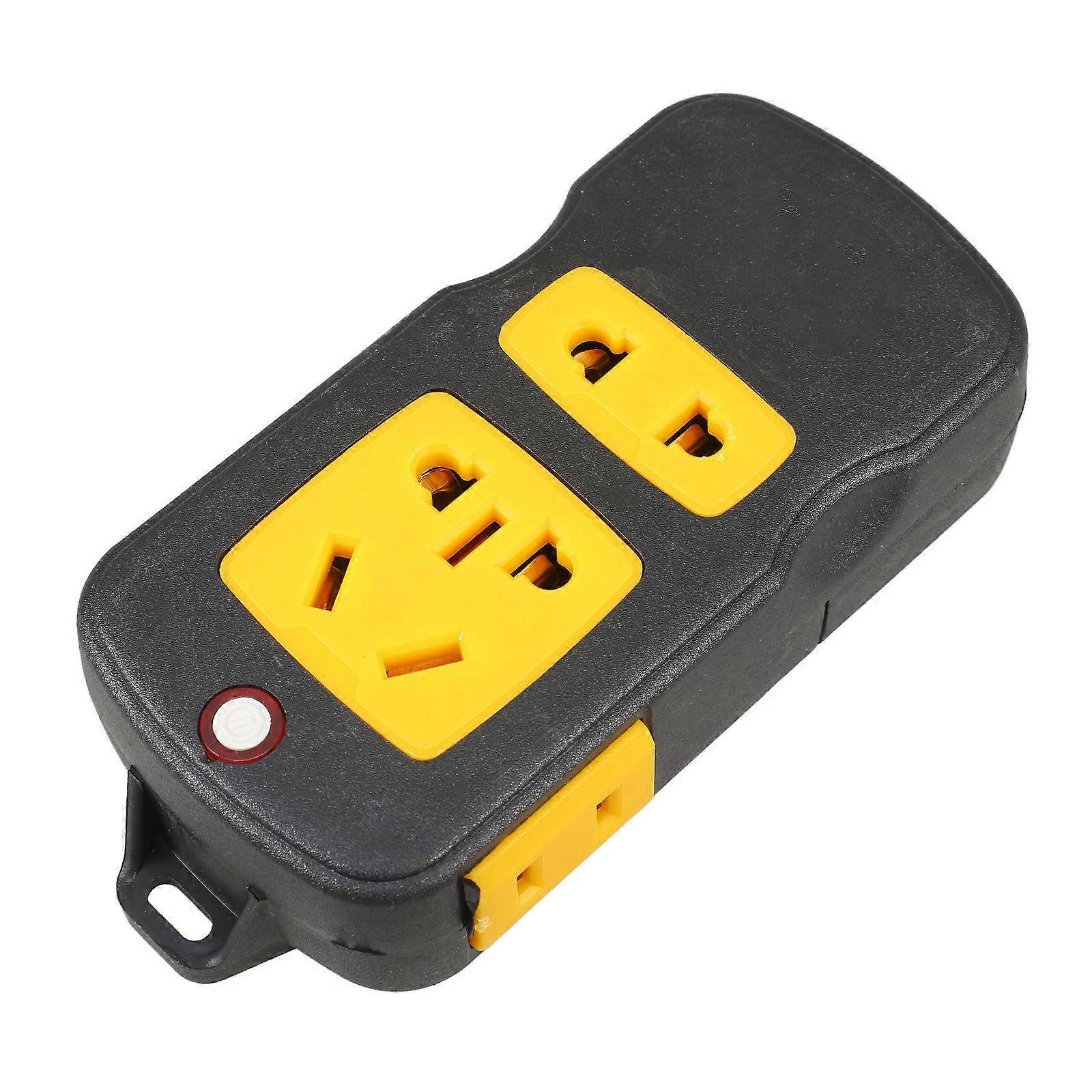 Power Multiple Outlets Protector 2Pcs Switch Controlled Power For Construction Sites Outdoor Work Rectangular Shape Reliable Connectivity