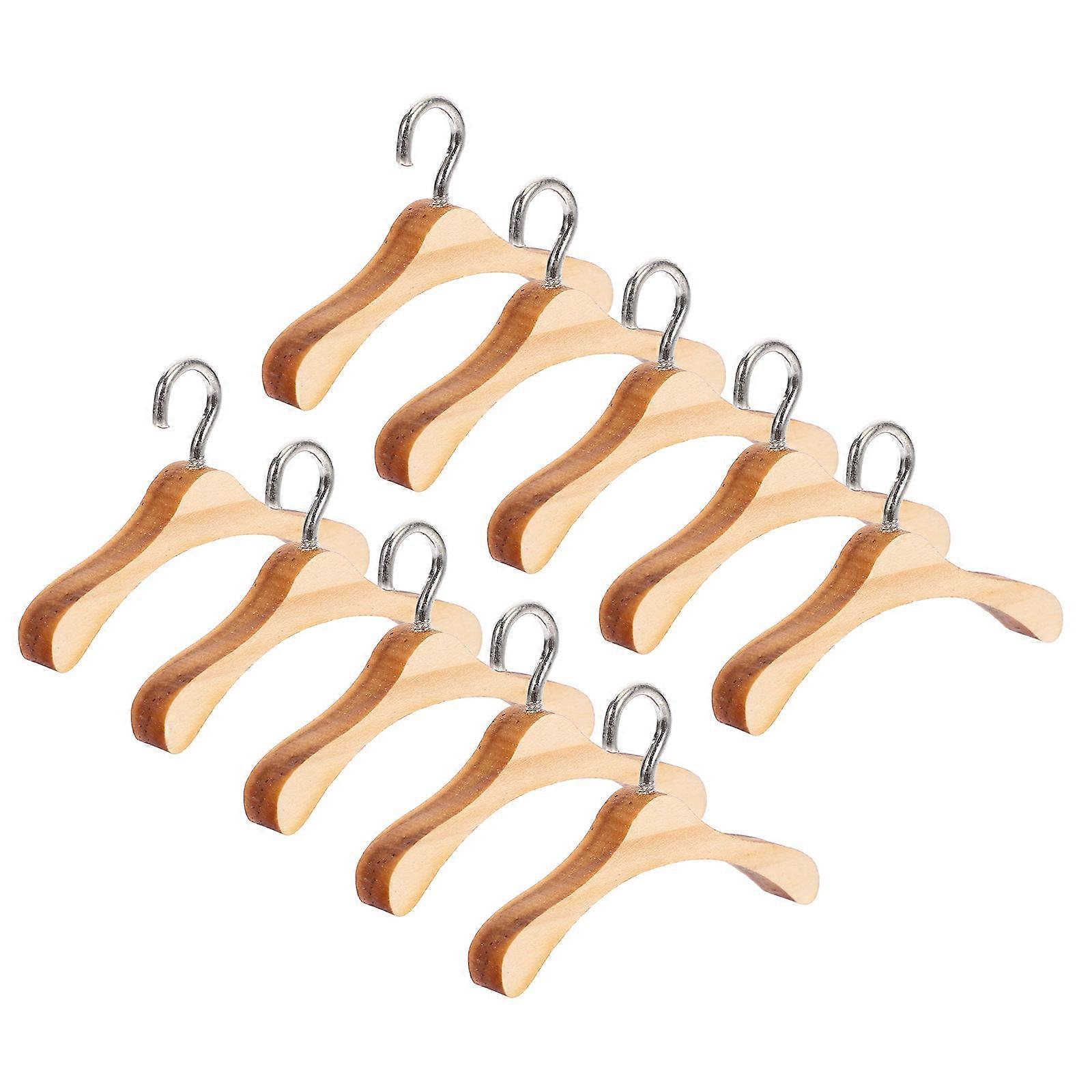 Dolls Accessory Hanger Wooden Hanger for Hanging Use 30 Pieces