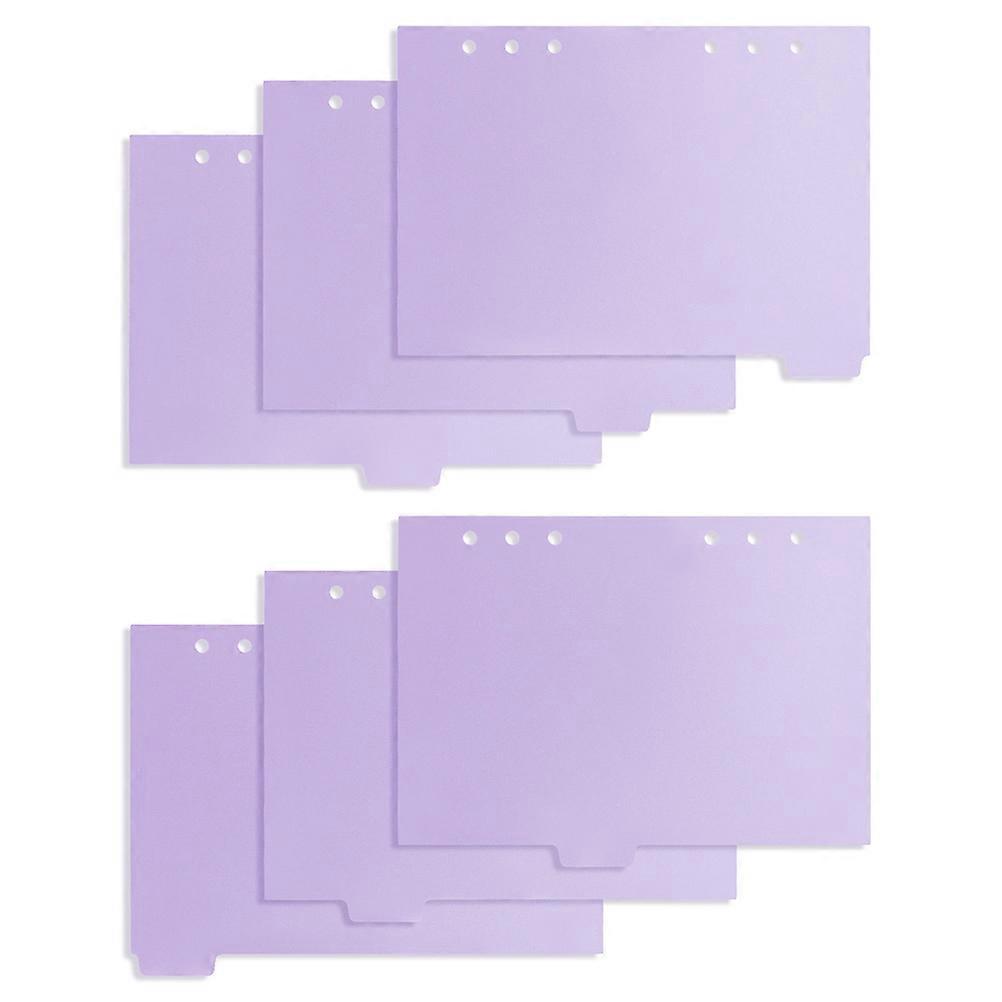 Household Binder Dividers Writable Tabs for Office Use Document Organization 4.9X3.5In Violet 30Pcs