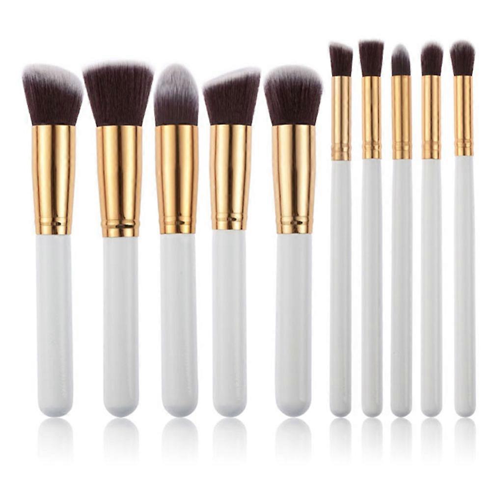 Makeup Set Cosmetic Brush Set for Foundation 20Pcs White Design