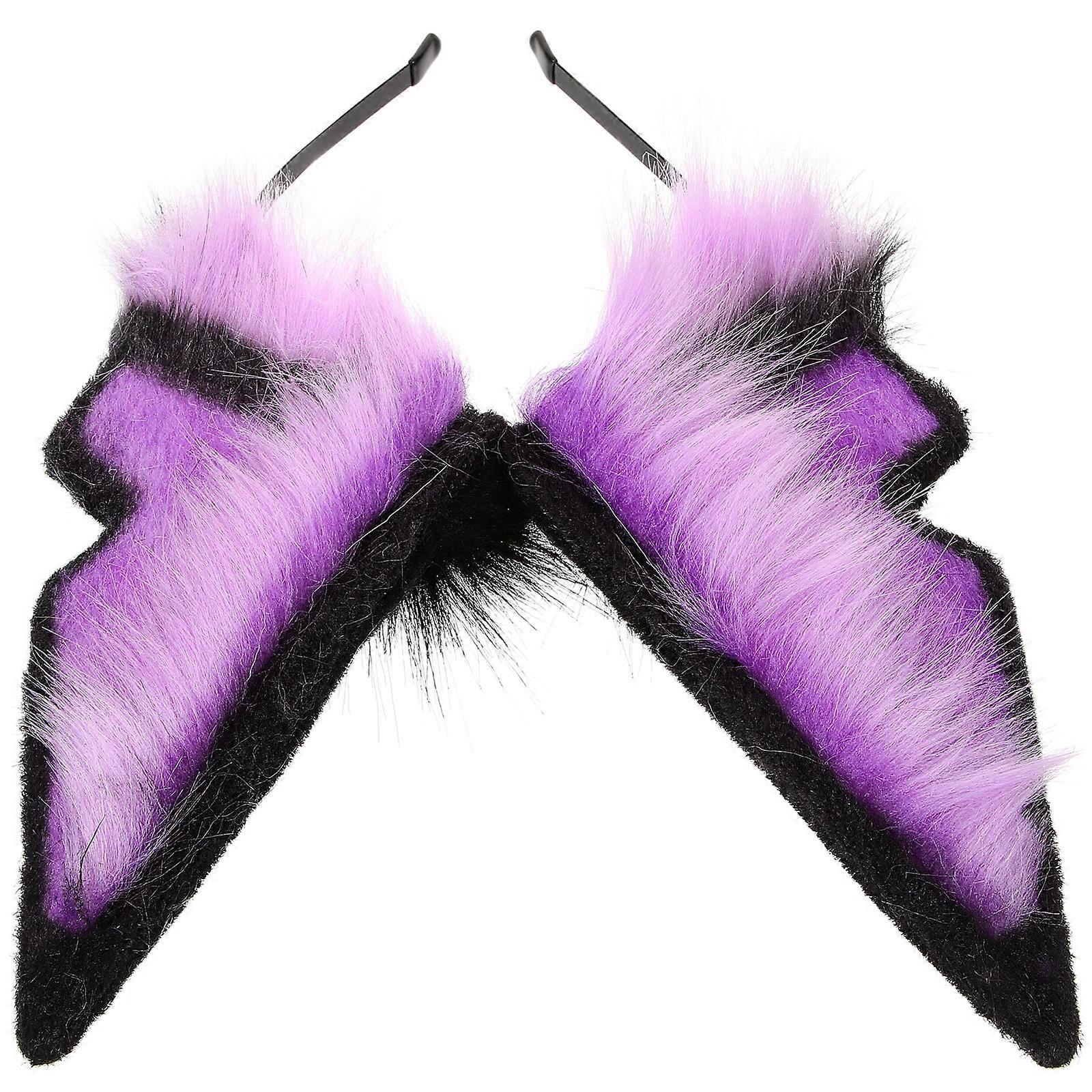 Animal Headband Wolf Ears Headband Suitable For Cosplay Events Adjustable Multi Color 1Set