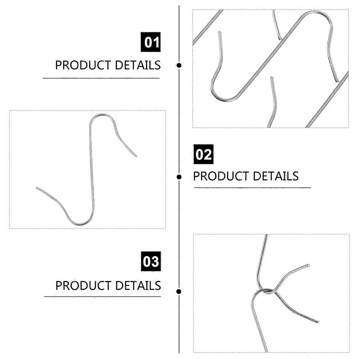 Hooks For Garland 100Pcs Creative Metal Hanging Hook Christmas Decoration Simple Design Home Use Silver Metal Material