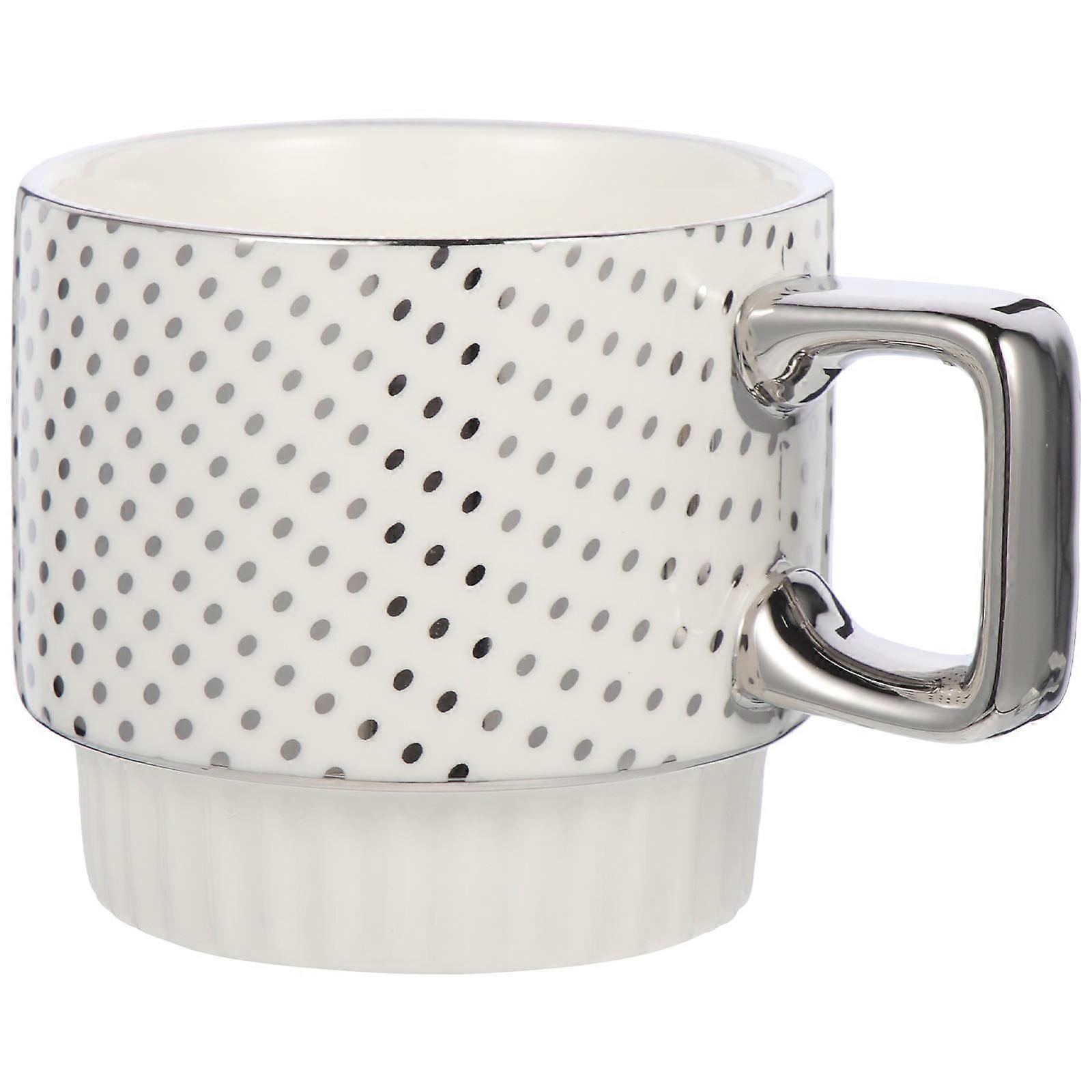 Large Coffee Mugs 3Pcs Vintage Ceramic Cups For Cafes With Handle 350Ml Designed For Relaxing