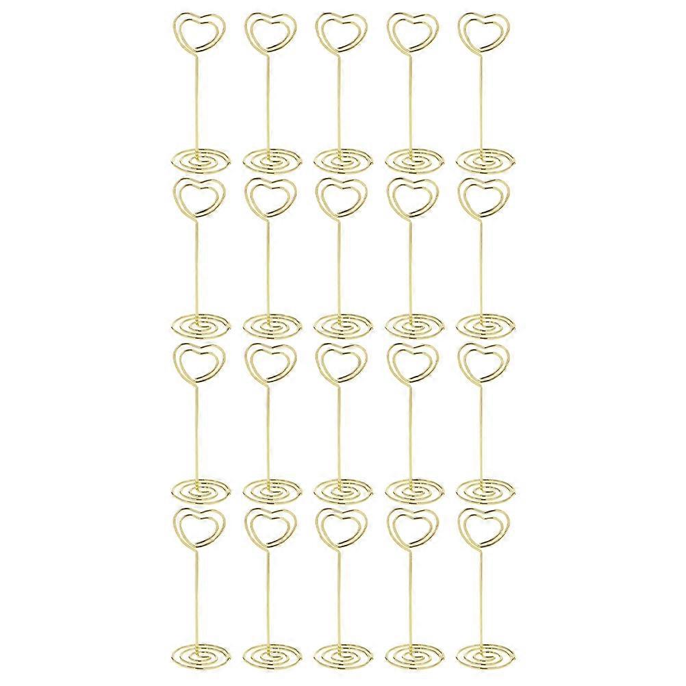 Golden Multi-Function Memo Holders Decorative Card Clips 60Pcs Pack