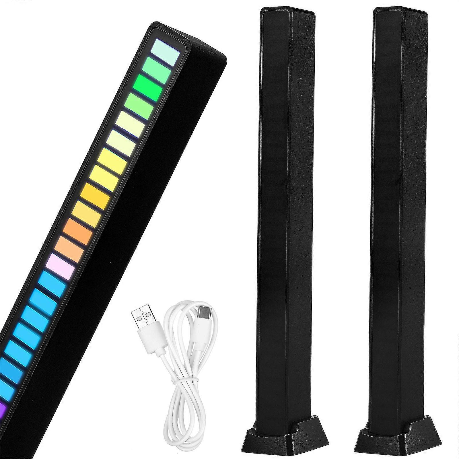 LED Light Bars Voice Activated Rhythm Lights for Ambient Lighting 10Pcs