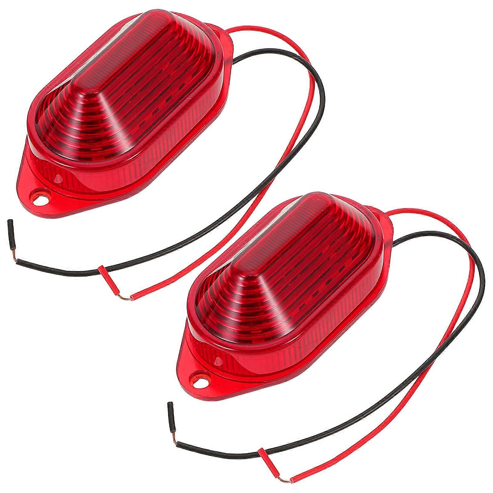 Warning Beacon Lights Strobe Light for Emergency Use 6Pcs Red Strobe Lights