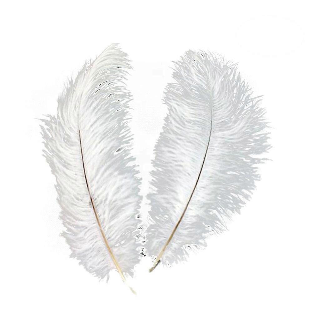 Artificial White Ostrich Decoration for Home Use 10Pcs