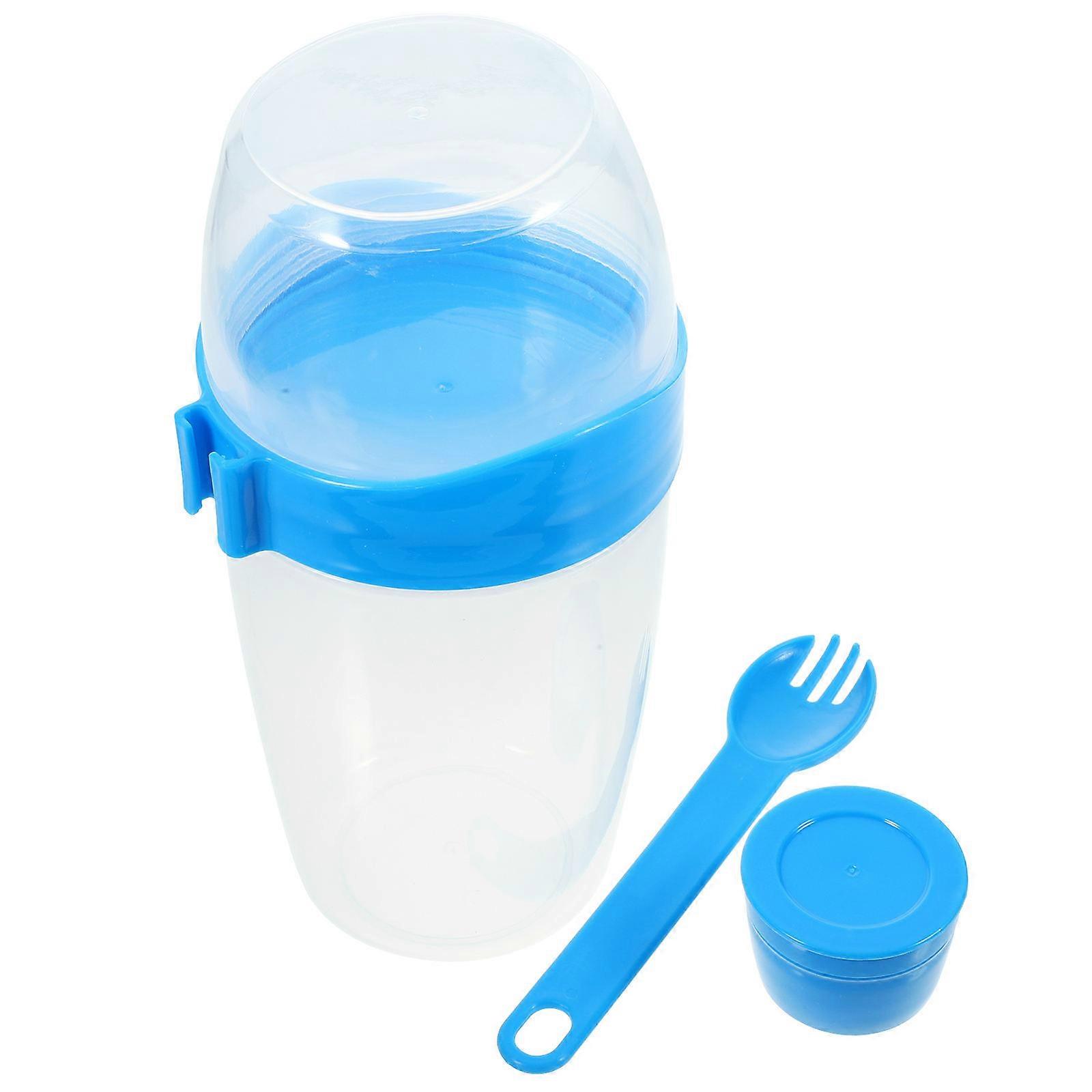 Salad Shaker Container For Storage Holder With Certified Materials 1070ML Compatible For Breakfast And Lunch On The Go 3 Sets