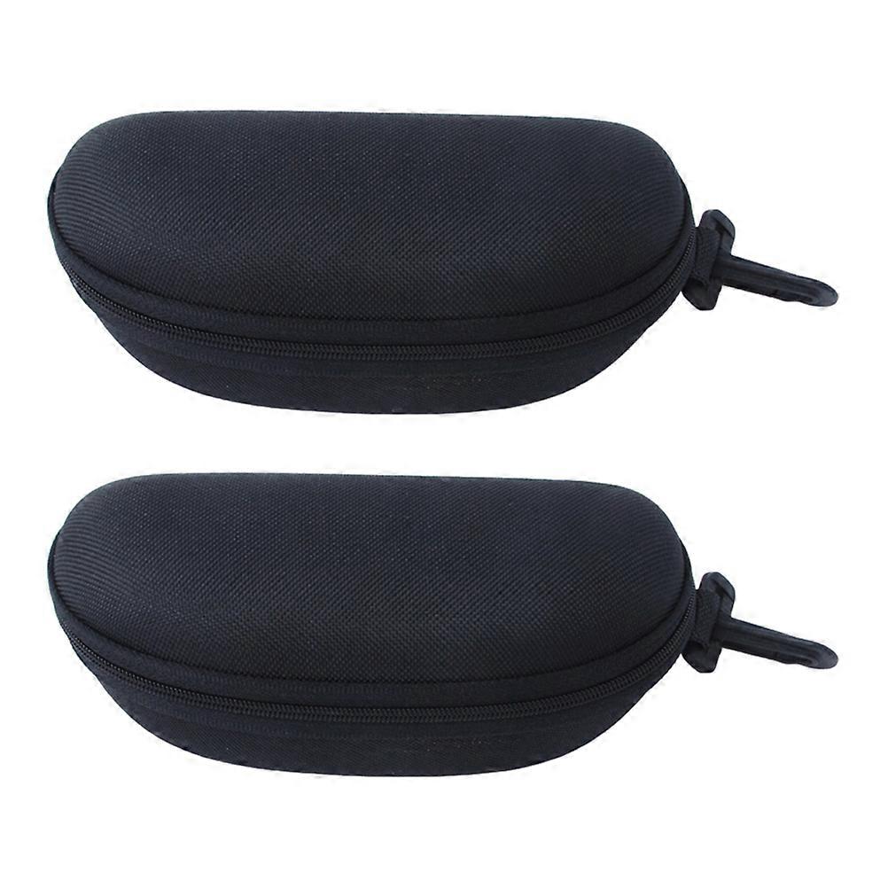 Compact Sunglasses Case Portable Pouch EVA Material For General Users 2Pcs