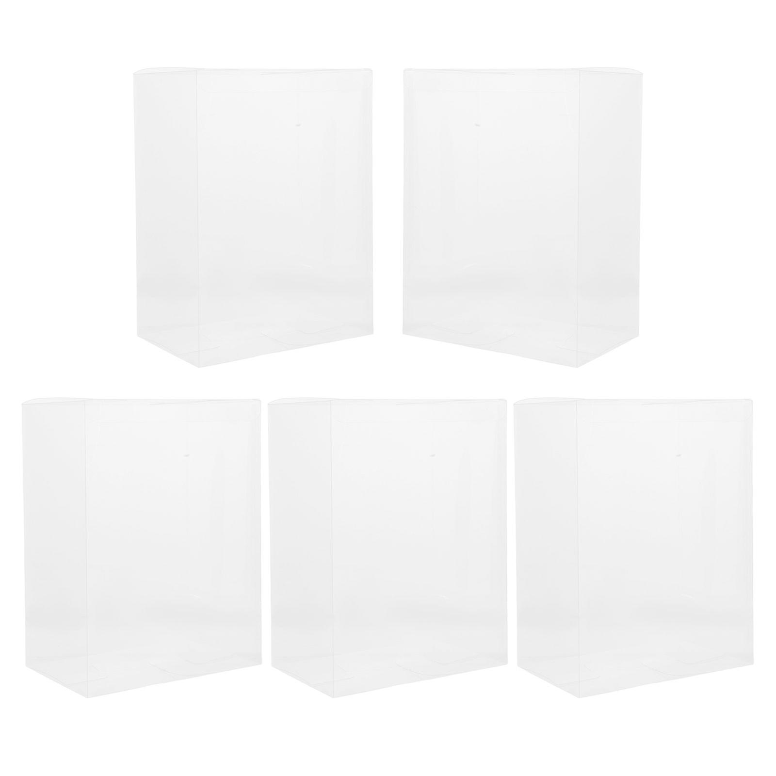 Figure Display Bag Stackable Clear Design For Game Enthusiasts Transparent Dustproof Protection 5Pcs