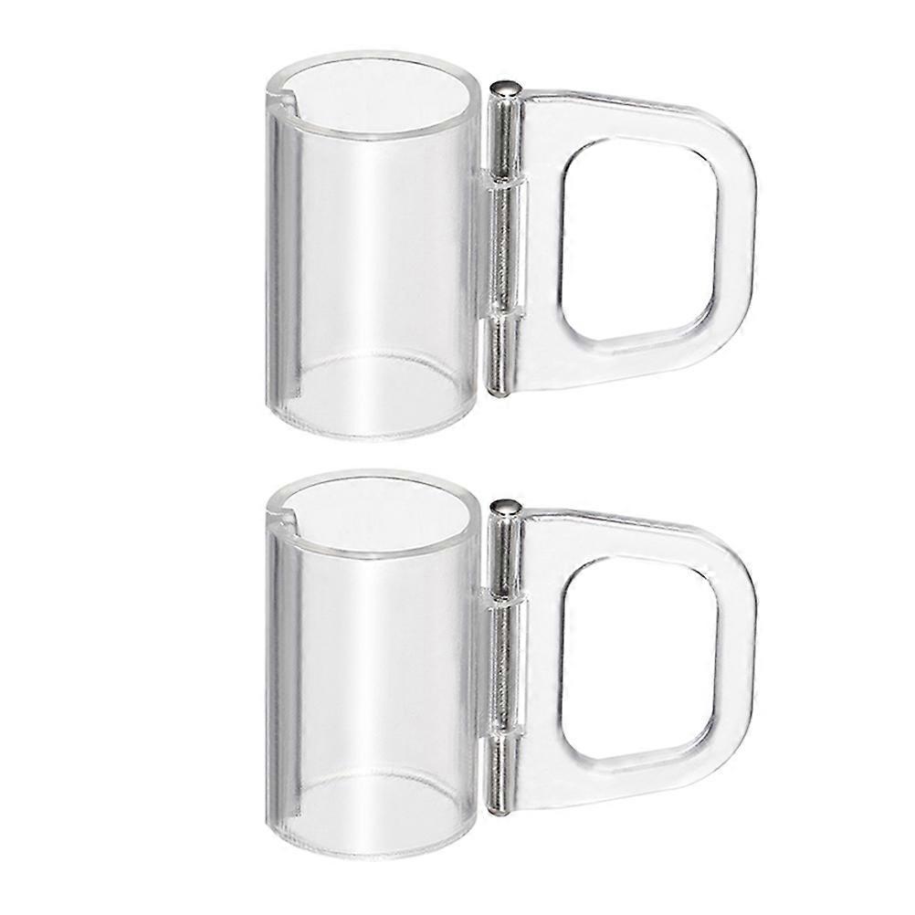 Clear Roller Blind Clips Plastic Clamp for Cordless Shade Lifting 6Pcs