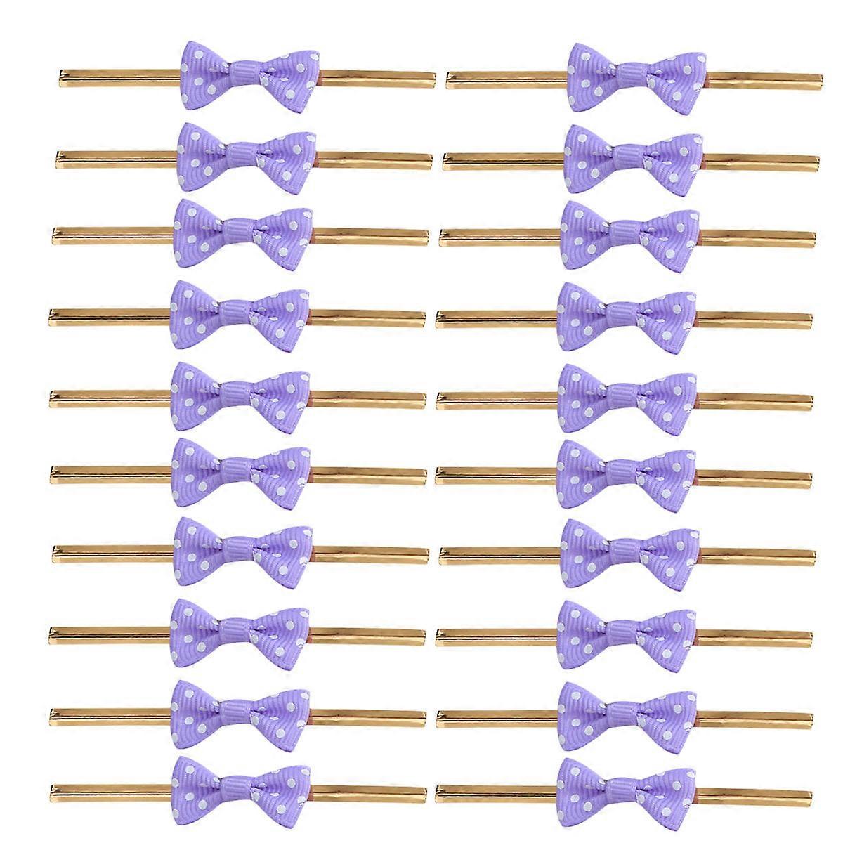 Purple Candy Bag Packing Ribbon for Baking Package with 200Pcs