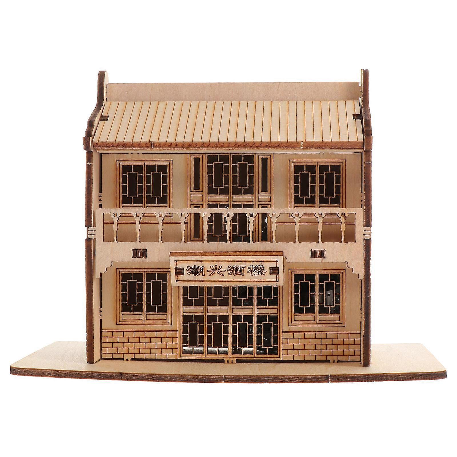 Wood Model Assembly Toys for Kids 3D Puzzle Toy 3Sets DIY Model Kit