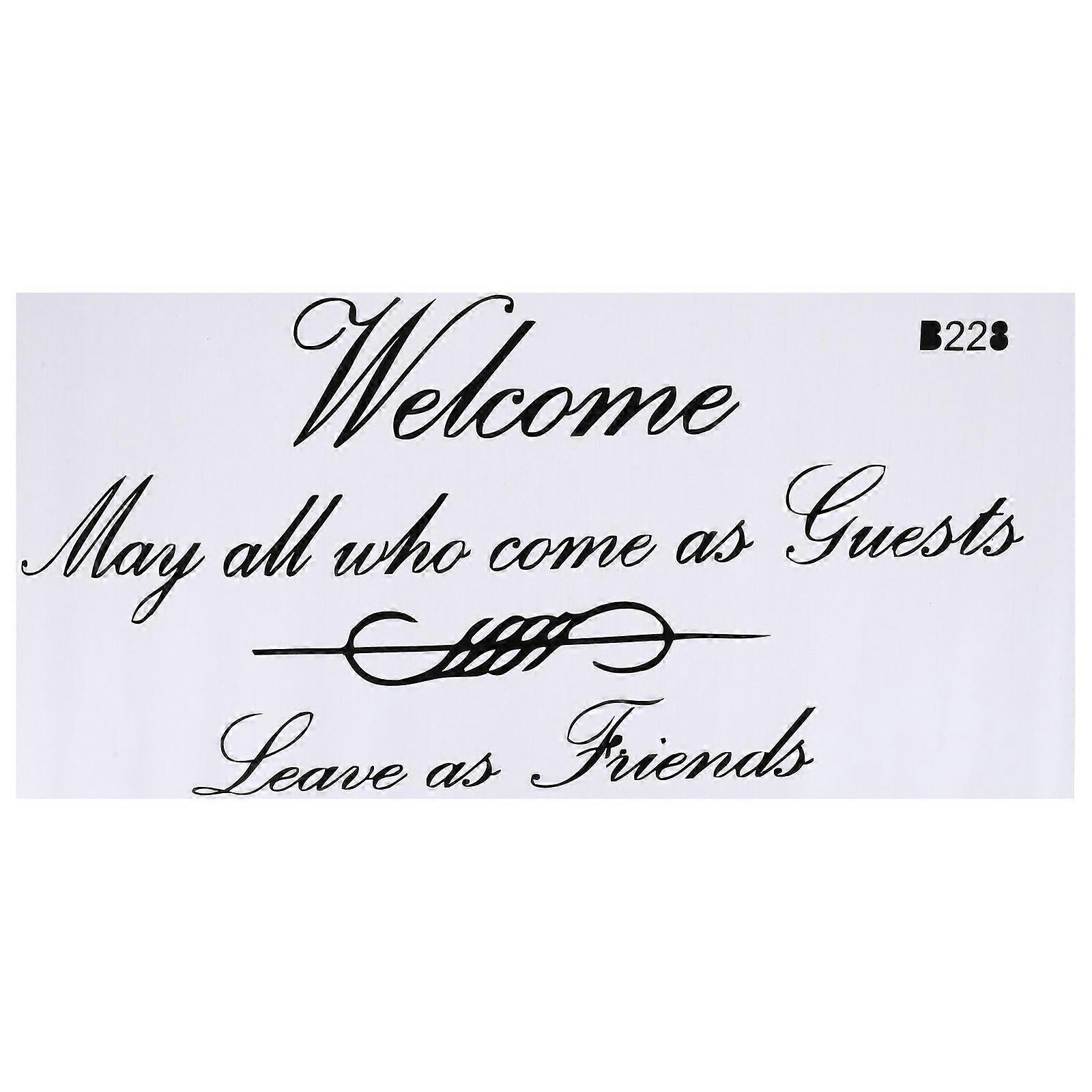 Modern Home Decor Wall Stickers Adhesive Wall Art For Bedroom Black Rectangular Removable 1Pack