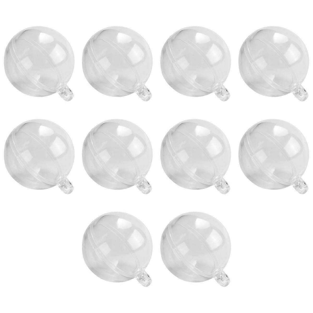  Transparent Openable Plastic Ball Transparent Bauble Decoration Gift Box