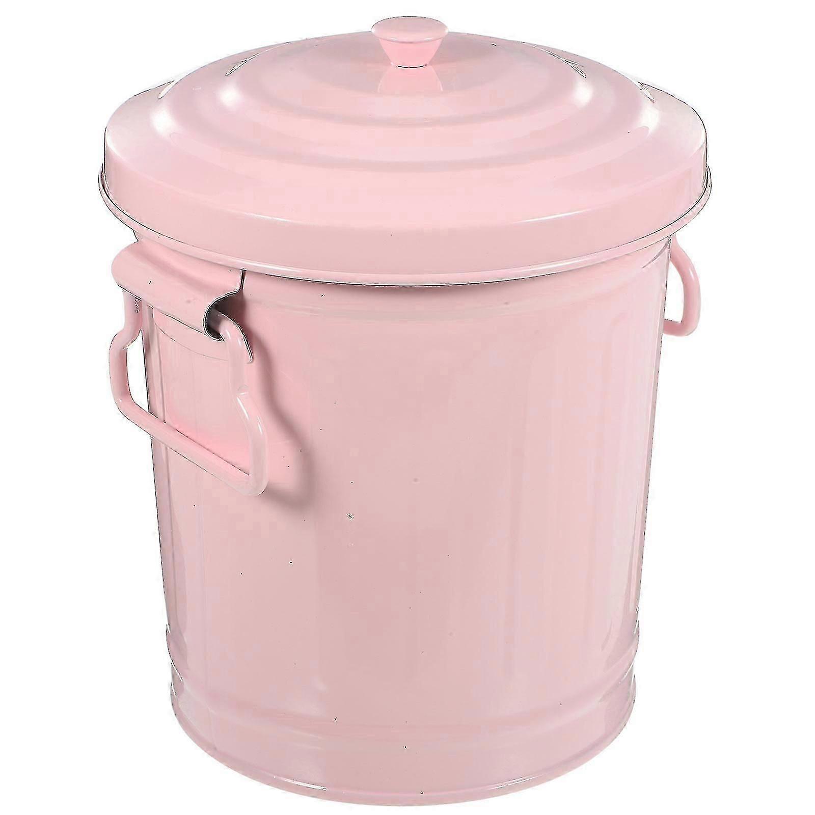 Practical desktop bin with lid, designed for everyday utility