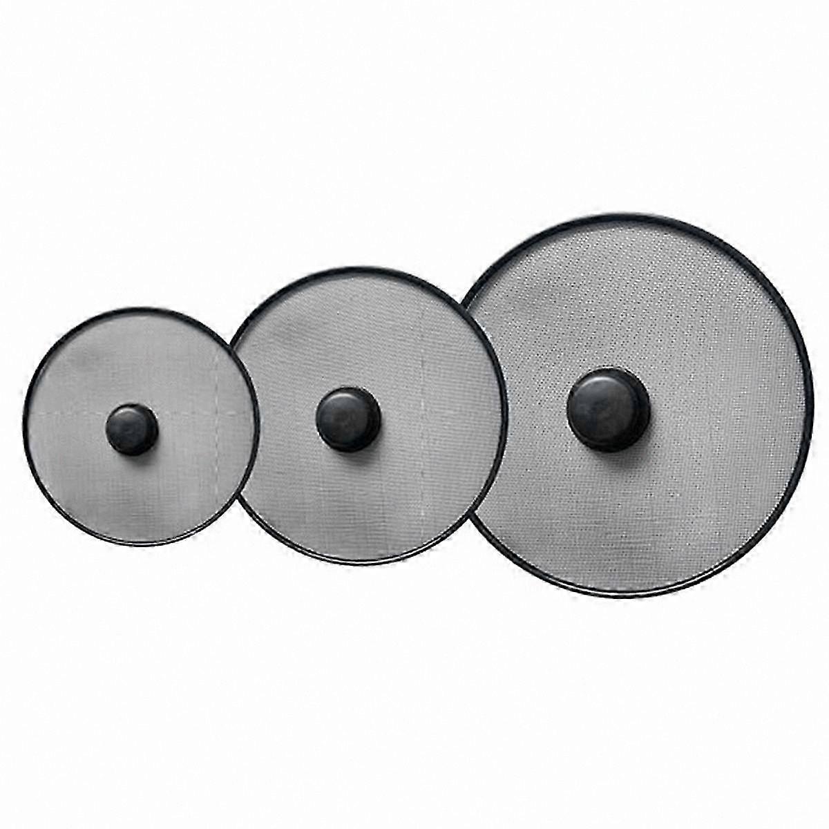 3-Pack Splatter Screens for Frying Pan, Kitchen Splash Guard, Grease Proof Mesh Oil Screen, Pot Lid Alternative