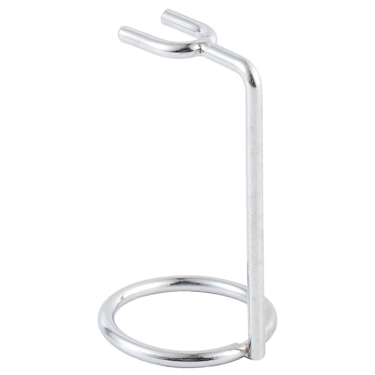 Shaving Stand Double Rack for Storage Use 2Pcs Heavy Silver Holder
