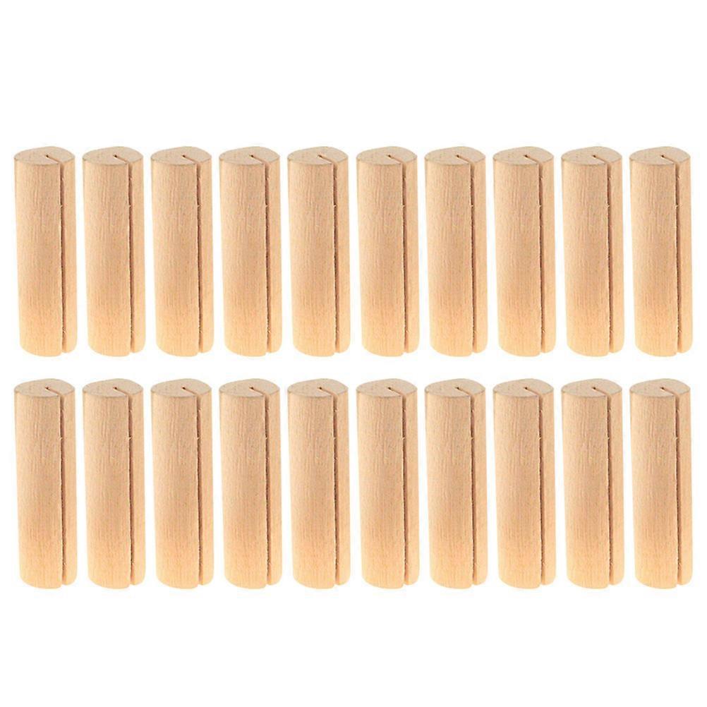 Paper Clips Wooden Menu Clip for Holding Use 60Pcs Decorative Name Holders