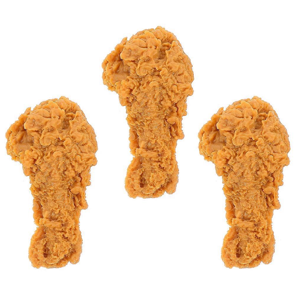 Decorative Drumstick Model Simulation Food Decor for Shop Window 3Pcs