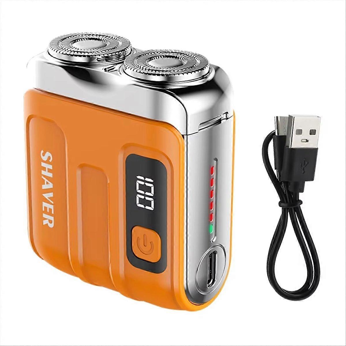 Rechargeable Digital Display Shaver for Men - Portable & Powerful