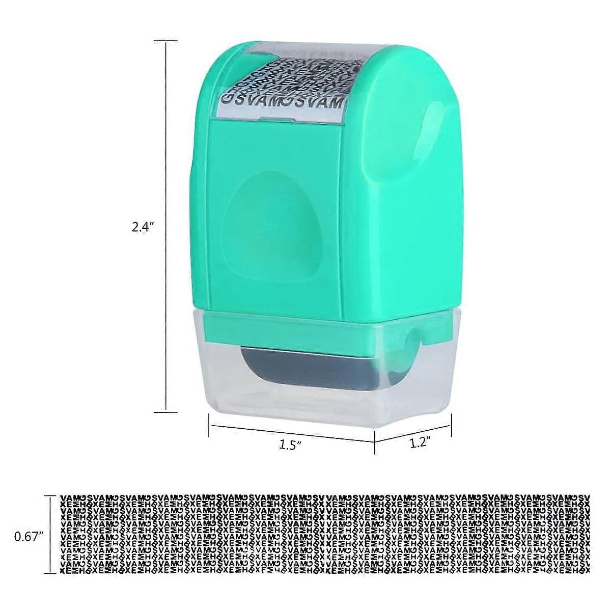OBOSOE Identity Protection Roller - Compatible with privacy & address hiding, colorful security blocker, theft prevention device, green