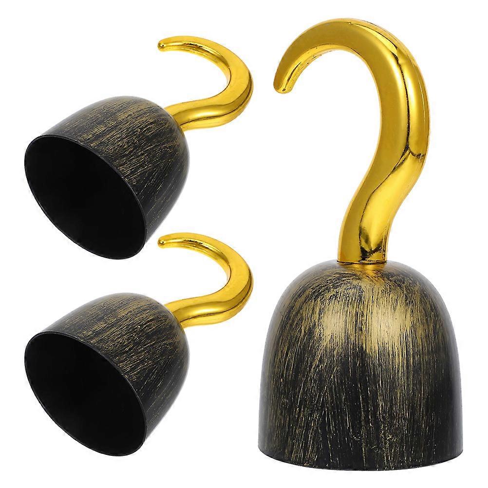 Pirate Hook Accessory Plastic Hand for Party Decoration 3Pcs
