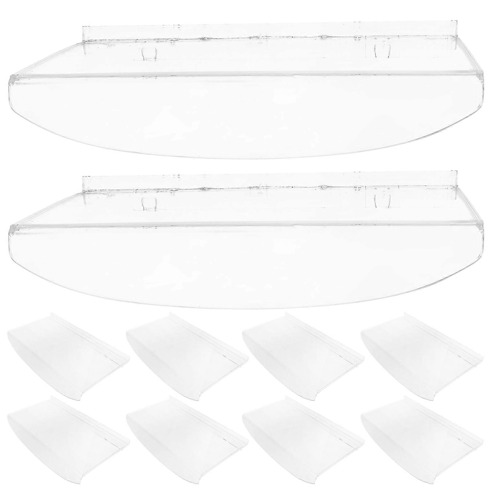 Transparent Wall Mounted Shoe Rack for Display 10Pcs Sneaker Shelf Holder