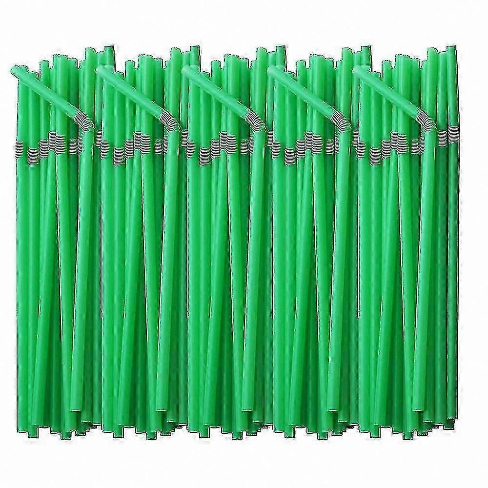200 Count Bendable Plastic Straws, Extra Long Multicolor Drinking Straws for Parties and Events
