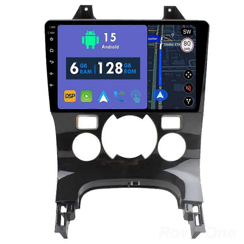 Car Radio 6G+128G CarPlay GPS Navigation Head Unit for Peugeot 3008 1 2009 - 2016 Android Auto Bluetooth Stereo Touch Screen
