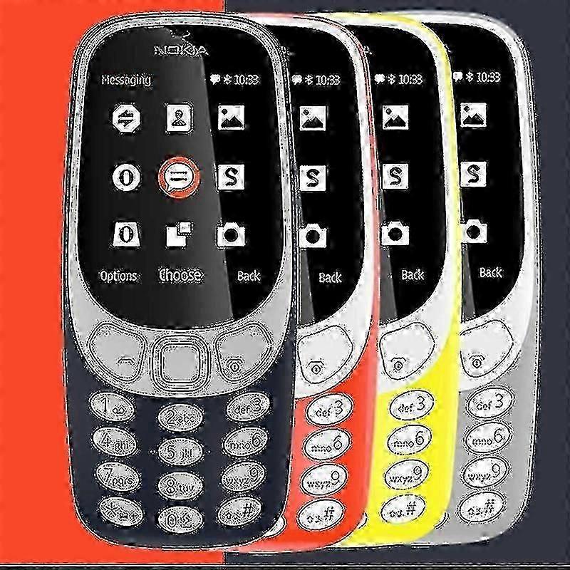New 3310 Phone - Non-intelligent Bar Phone For Seniors With Dual Sim, Loud Characters 2.4-inch