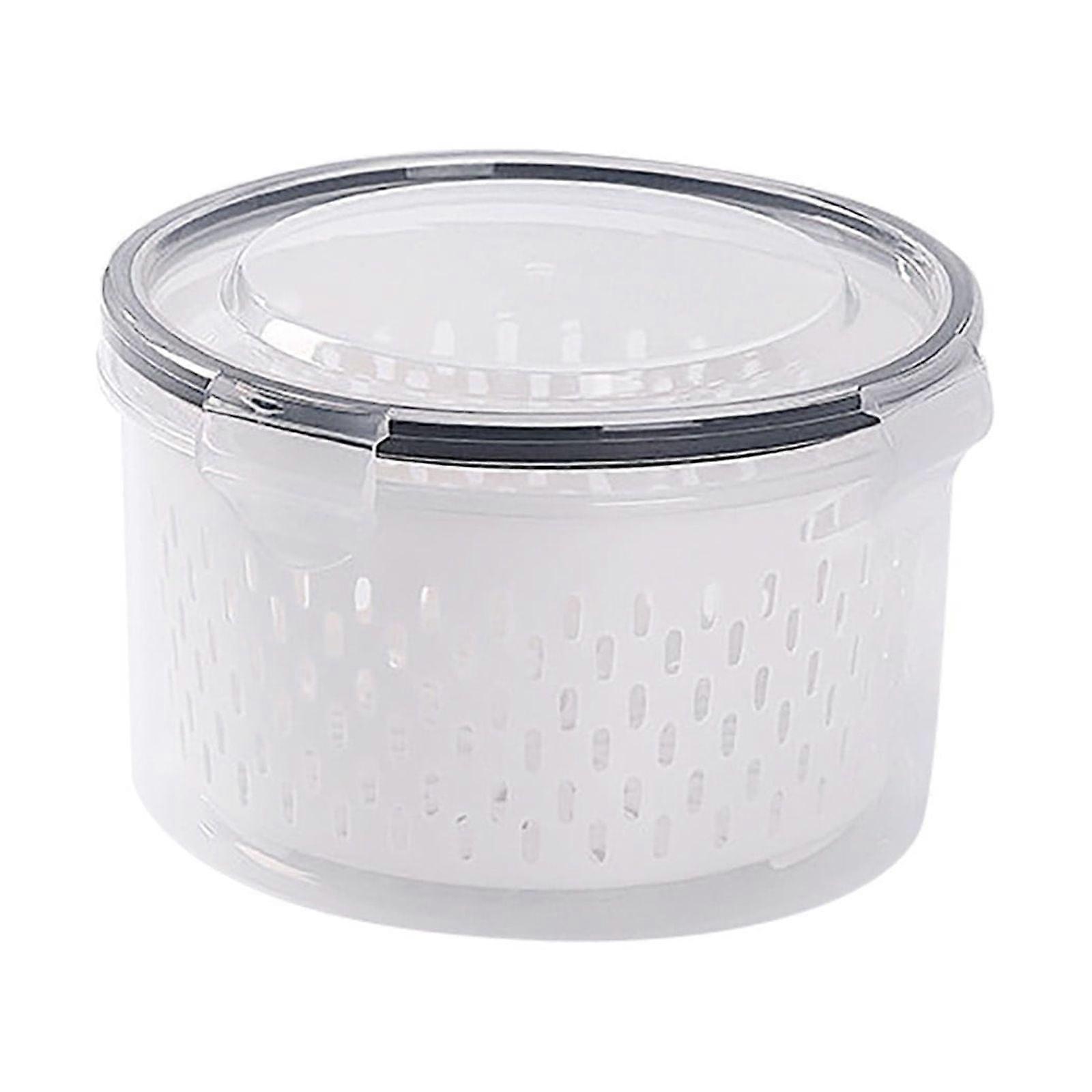 Uclet 3-in-1 Food Storage Containers with Lid & Colander, Large Produce Savers Bins for Fridge – Compatible with Uclet Organizers