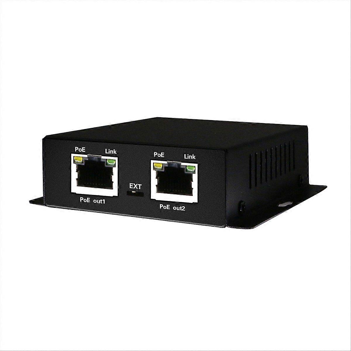 IEEE 802.3af/At POE Extender 1 Input 2 Output 2 Ports POE Extender&Injector 10/100/1000Mbps VLAN Ma