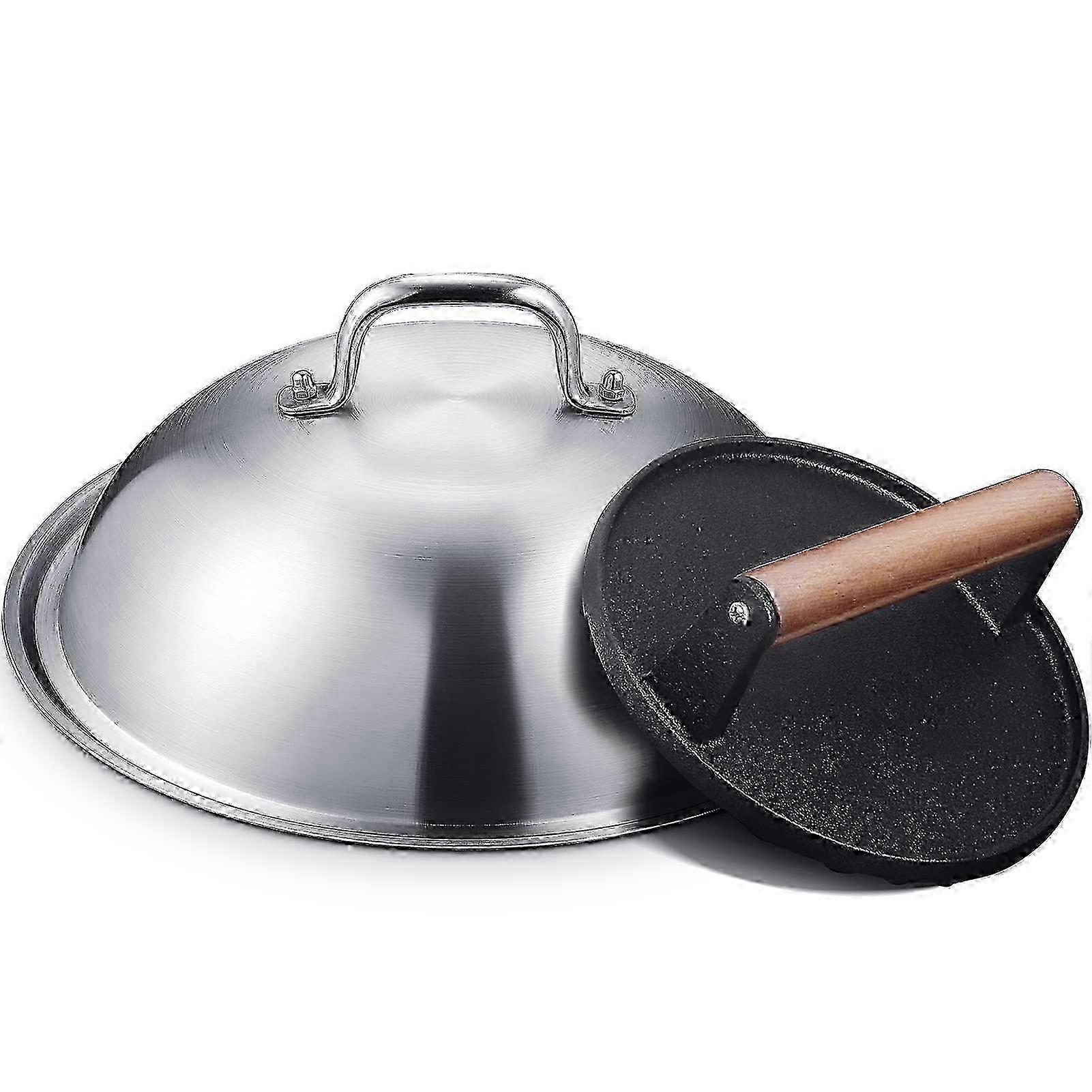 12-inch cast iron hamburger press