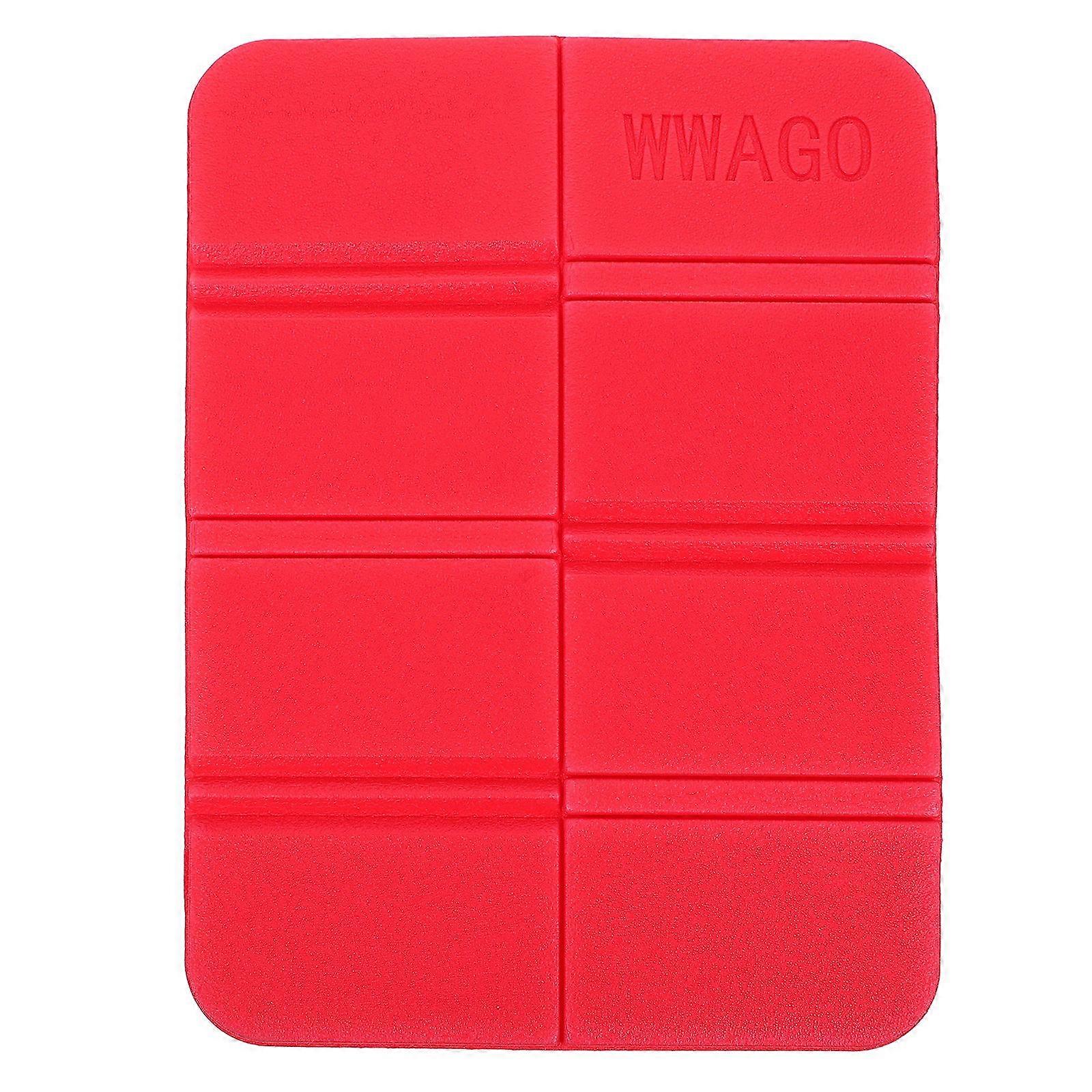 Moisture-proof Folding XPE Pads Waterproof Sitting Mat Cushion Seat for Outdoor Camping Park Picnic (Red)