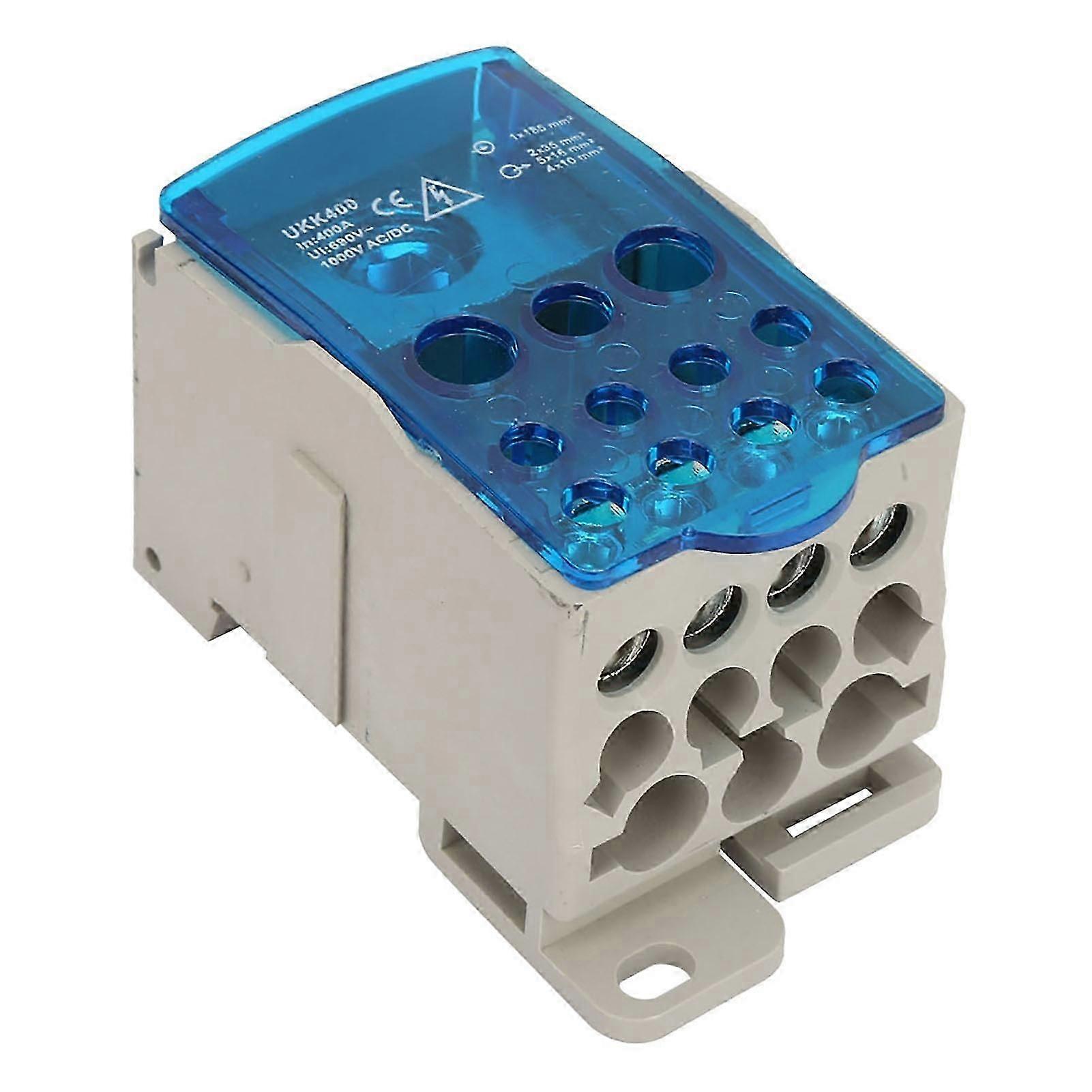 UKK?400A Din Rail Terminal Block Distribution Box Universal Power Junction Box
