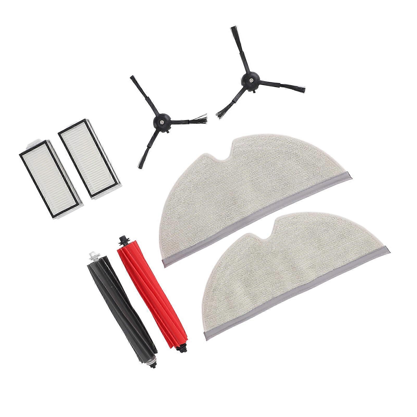 2 Pack Replacement Parts for Roborock Q8 Max Vacuum Cleaner Main Brushes Side Brushes Filters Mop Cloths Robot Vacuum Cleaner Accessories Kit 