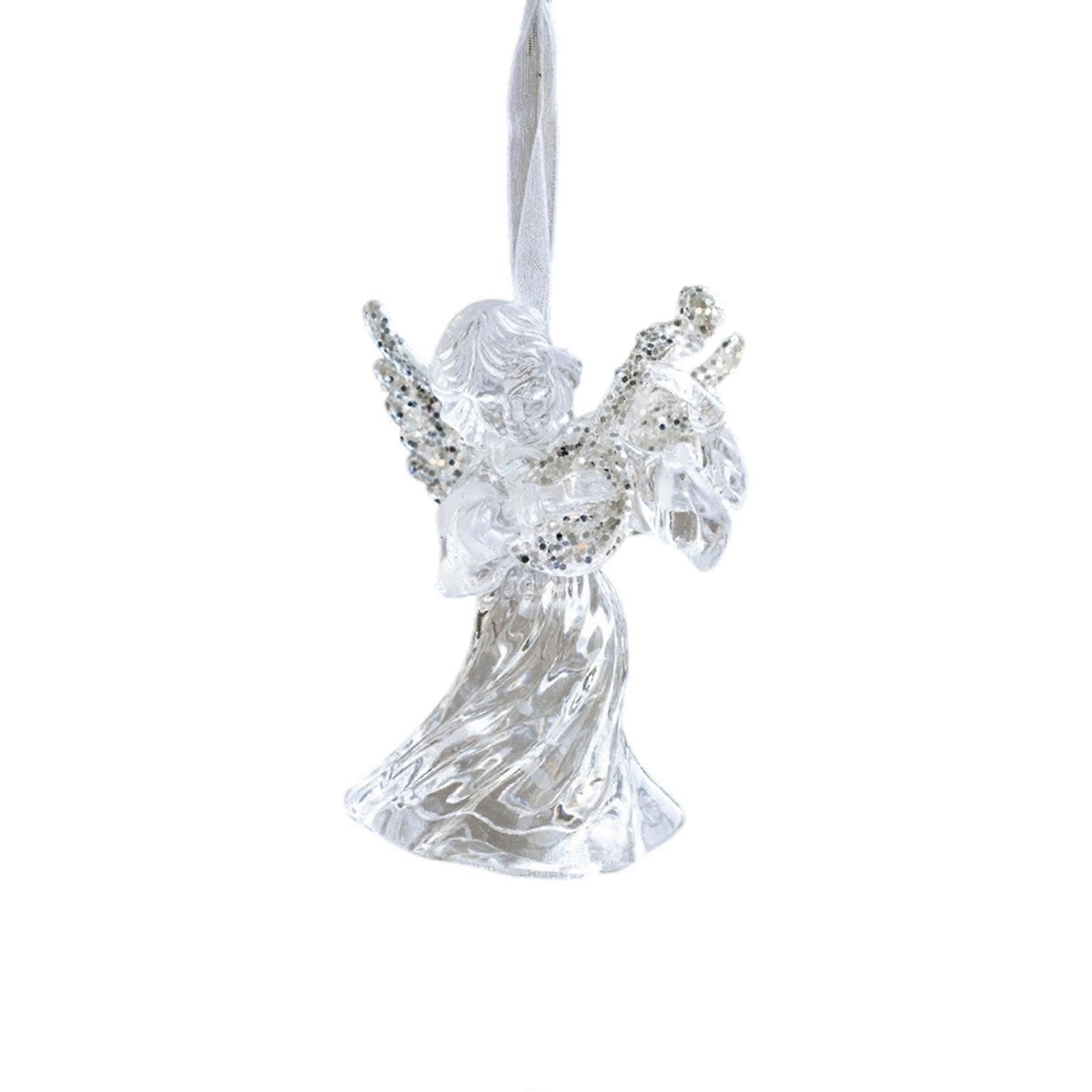 Holiday Parties Decors Shatterproof Clear Ornament With Multiple Festival Shape Snowflake Reindeers Angel Multicolor