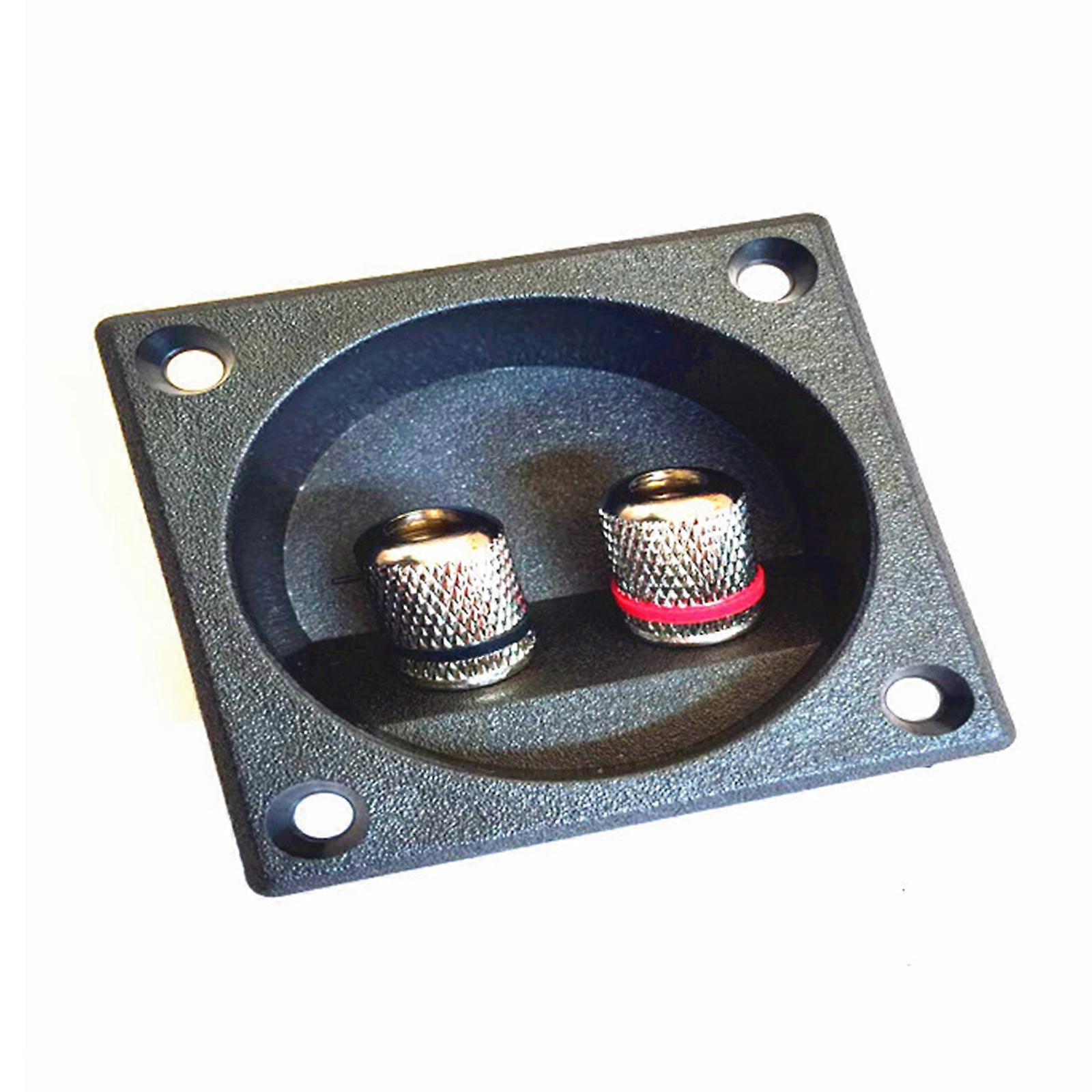 Speaker Junction Box Plastic Electronics Project Container Case Two-position Binding Post Speaker Panel Banana Socket Multicolor