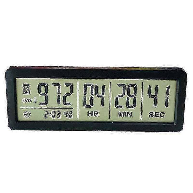 2025 reusable Countdown Clock For Wedding Retirement Countdown Timer Baby Date, Black, 156*57.5*13mm