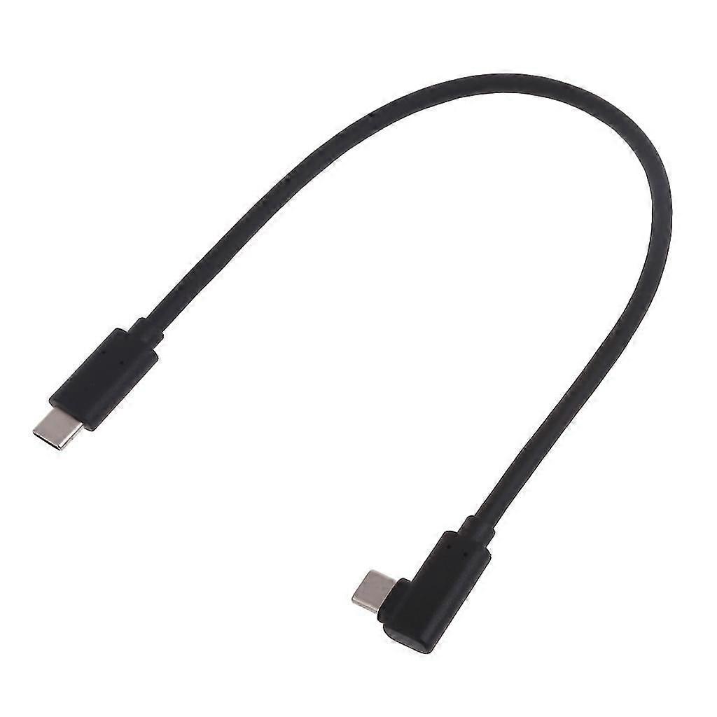 Cable USB-C a USB-C de 100 W (1 unidad), cable de carga USB-C a USB-C de 15 cm/30 cm con conector acodado.