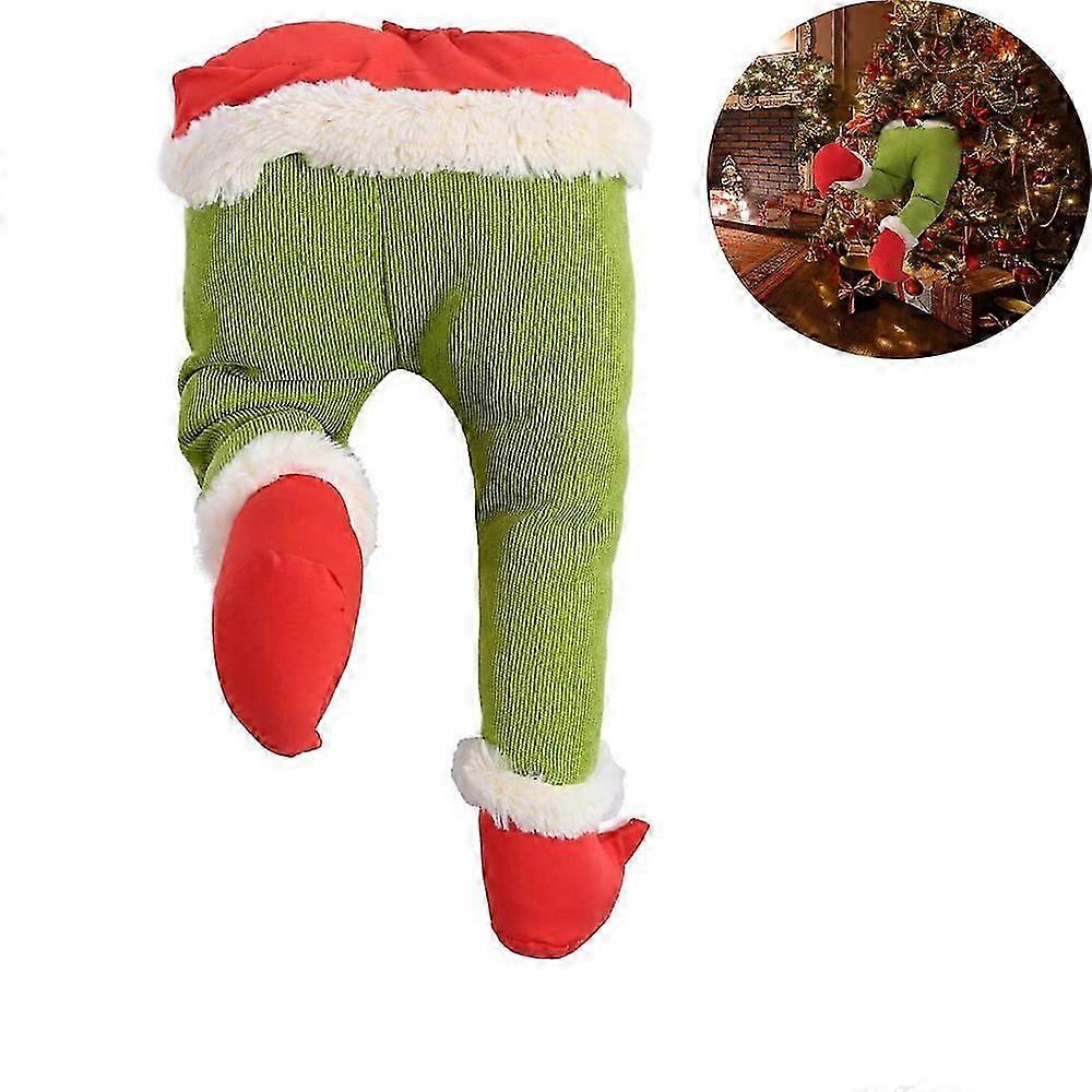 Christmas Tree Decorations, Soft Flannel Material Elf Legs for Festive Atmosphere Creator, Stuffed Plush Leg Toys Suitable for DIY Projects and