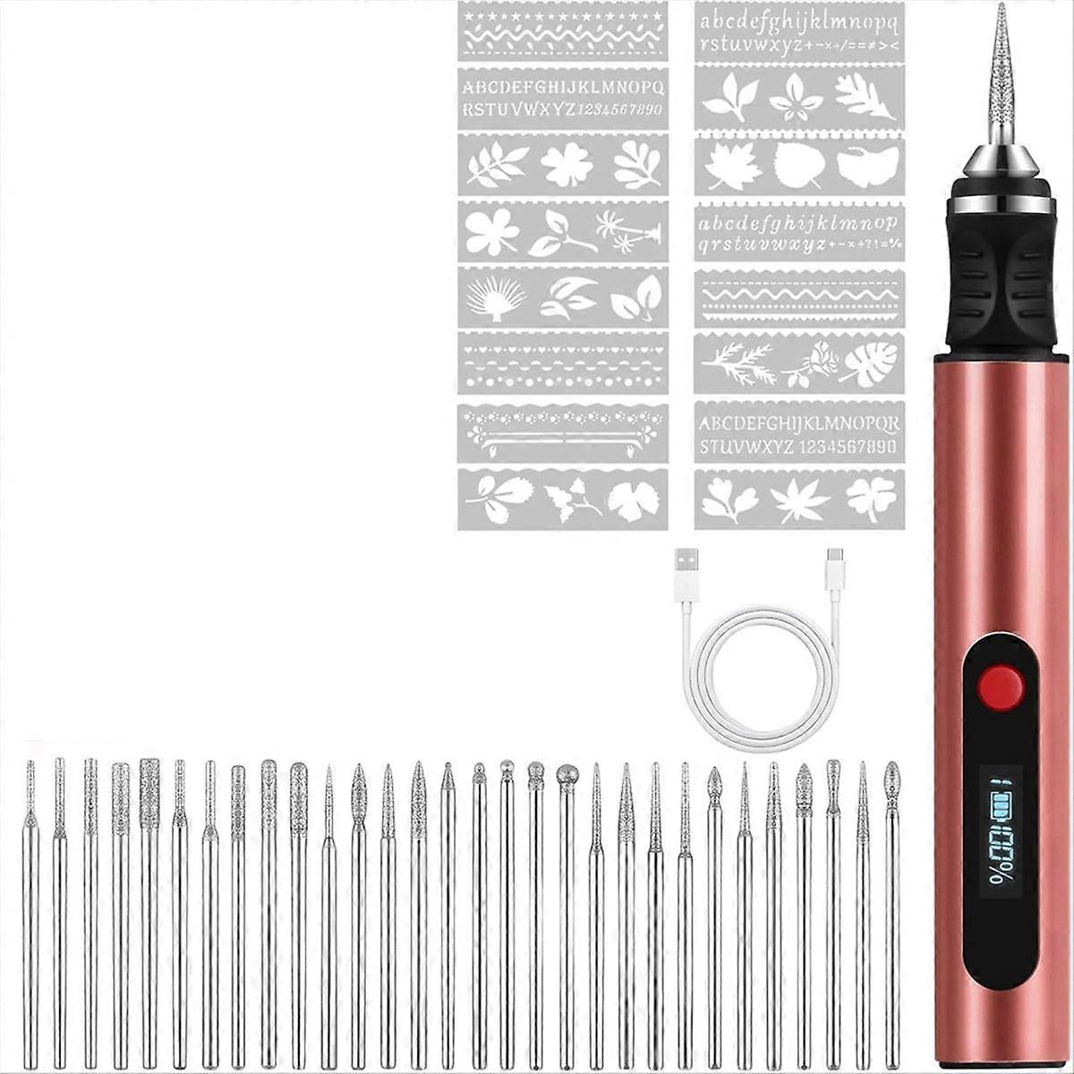 Cordless Engraving Pen with 30 Bit, DIY Engraver Tool Kit