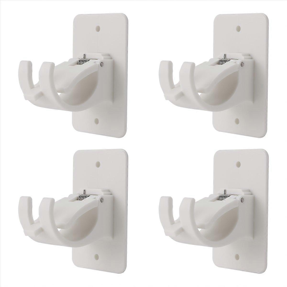 Curtain Rod Bracket 4PCS,Crossbar Hook,Wall Mount Hooks Drapery Pole