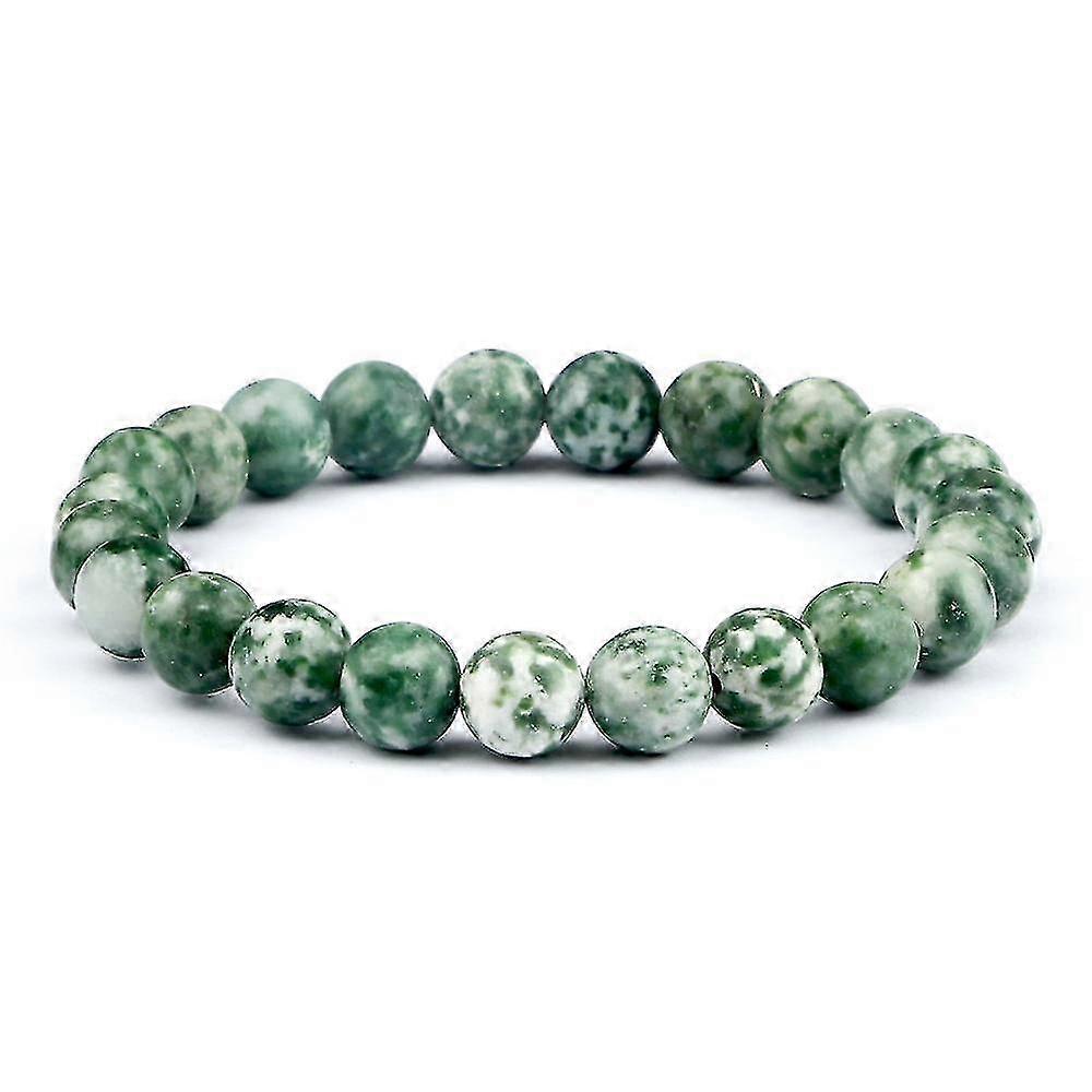 メンズ ビーズ ブレスレット ナチュラル タイガー アイ ストーン、ヒーリング エナジー ブレスレット、8mm 溶岩